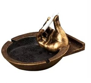 Cendrier en métal de qualité supérieure, résistant à la chaleur, pour cigarettes, cigares, tabac, décoration de table pour la maison, le bureau, l'hôtel - Product Image 2