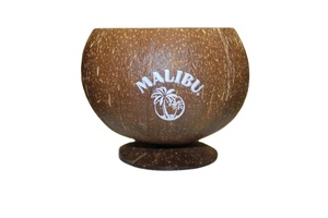 Juego de cuencos de cáscara de coco orgánico de Vietnam 100%, vajilla de papel pulido Vintage ecológica, acabado sostenible, grabado de coco - Product Image 3
