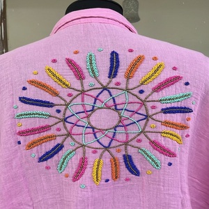 Túnica de Gasa de Algodón, Nuevo Diseño, Calidad Premium, Vestido Informal para Mujer, Bordado a Mano, Precio al por Mayor de Verano, Fabricante Indio - Product Image 3