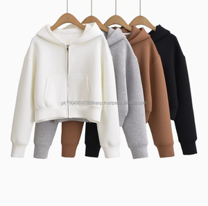 Men's Women's Solid-Color Cotton Lounge Set Slouchy Half-Zip Hoodie Thermal-Lined Joggers Gender-<b>Neutral</b> Streetwear <b>Printed</b> - Product Image 2