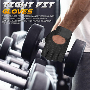<b>Wheel</b> Chair Gloves Unisex Outdoor Sports Weight Lifting Gym Fitness <b>Exercise</b> Breathable Non-slip Leather Padded Palm Grip - Product Image 3