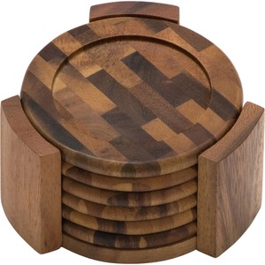 Custom Wooden Coaster Set Handmade Table Protectors for Coffee Cups Tea Mugs and Drinks At Cheap Price - Product Image 4