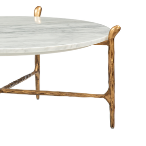 Mesa de Centro Redonda de Diseño Personalizado, Estilo Vietnamita, con Tapa de Mármol, de Fabricante Vietnamita - Product Image 5