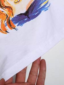 Camiseta Estampada para Mujer, Manga Corta, Cuello Redondo, 100% Algodón, Estampado Digital, Corte Regular, Estilo Primavera-Verano - Product Image 4