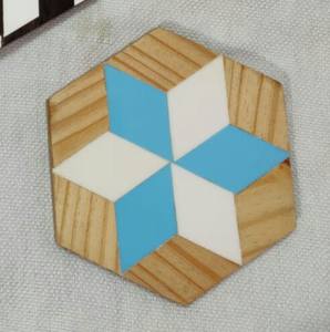 Ensemble de sous-verres en matériaux écologiques avec design en résine et incrustations de os, tapis et dessous de plat, vaisselle, sous-verres à boisson au meilleur prix - Product Image 6