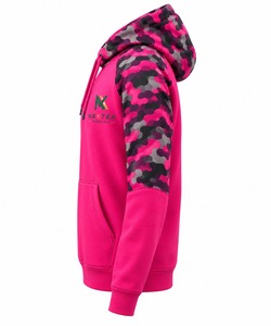 Sweat à capuche raglan rose camouflage pour homme avec logo imprimé par sublimation sur la poche avant – Prix bas - Product Image 4