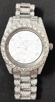 Montre de luxe personnalisée unisexe, édition limitée, style Hip Hop, avec mouvement automatique, en acier inoxydable, cadran en cristal, sertie de moissanite, élégante et vintage