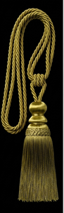 Classic Gold Tassel <b>Curtain</b> Tieback with Rope Design for Elegant Window Decor - Product Image 3