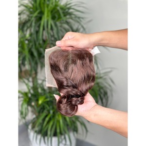Cabello Humano Virgen Vietnamita Negro Natural Liso para Cierre 4x4 Pulgadas HD Pre-Desplumado Trama Única Venta al por Mayor - Product Image 3
