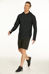 Camisetas y Tops de Pesca Transpirables de Poliéster para Hombre, con Capucha y Máscara, Protección Solar UPF 50+, Ropa de Pesca - Product Image 4