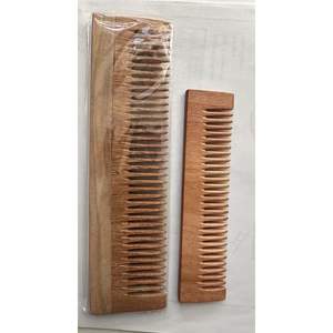 Peine para Cabello de Madera de Neem Premium Hecho a Mano, Pulido Suave, Producto de Aseo de Madera Ecológico, Artesanía Natural - Product Image 1