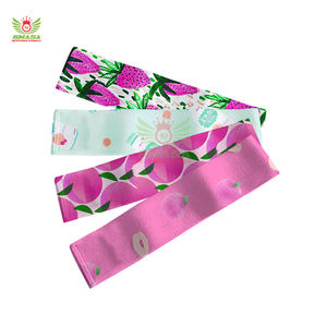 ชุดยางยืดออกกำลังกายสำหรับบริหารสะโพกผู้หญิง แบบวงกลม กว้าง กันลื่น สำหรับออกกำลังกายกล้ามเนื้อก้น ทำจากโพลีเอสเตอร์คุณภาพสูง - Product Image 1