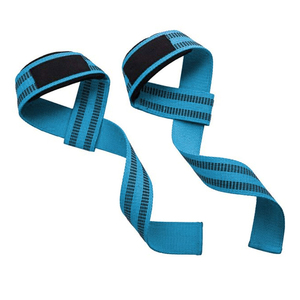 Sangles de musculation unisexes réversibles en coton, légères, respirantes, antidérapantes, avec fermeture à pression réglable, couleurs et logo personnalisables - Product Image 2