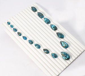 Cabochon en chrysocolle rare en forme de goutte, qualité supérieure, 100% chrysocolle naturelle, pierre précieuse non montée pour la création de pendentifs - Product Image 5