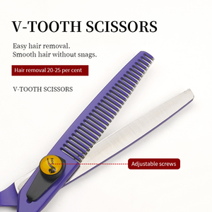 Tijeras Profesionales de Acero Inoxidable para Salón, Tijeras Rosas para Cortar Cabello en Casa, Tijeras de Entresacar para Barbero, Herramienta de Estilismo - Product Image 6