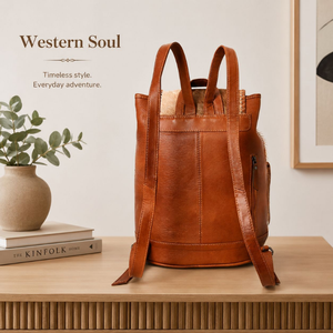 Handcrafted Hair On Cowhide <b>Leather</b> <b>Backpack</b> for Women Western Travel <b>Backpack</b> Genuine <b>Leather</b> <b>Laptop</b> School Casual Day <b>backpack</b> - Product Image 3