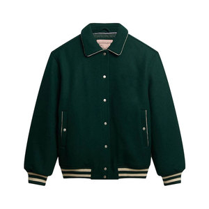 Veste universitaire pour femme, style streetwear, avec logo personnalisé, grande taille, en polaire courte, pour l'hiver, tenue décontractée pour femme, vente en gros - Product Image 1