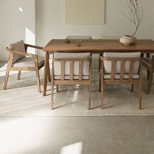 Mesa de comedor rectangular de madera de acacia Vandana Hexa Arista - Product Image 2