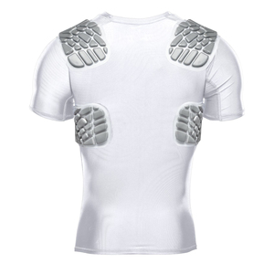 Maillot de protection rembourré à manches courtes OEM pour football et rugby, respirant et compressif - Product Image 2