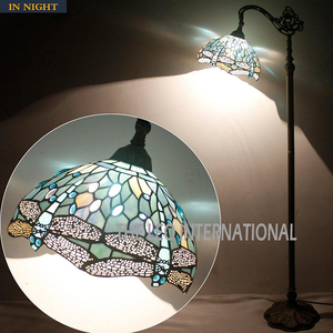 Mosaic Style Shade Pottery Wedding <b>Lights</b> Floor Lamp Nightstand Home Decor Ornament Standing Type Feature - Product Image 5