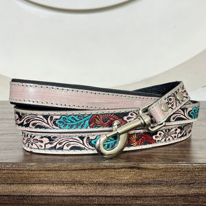 Correa de Cuero Vacuno Hecha a Mano para Perros, Correa de Cuero Vacuno para Entrenamiento y Paseo para Perros Medianos y Grandes, Suministros para Mascotas, Correas Resistentes para Perros - Product Image 4