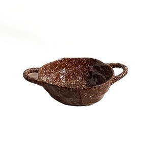 Bol en céramique japonaise personnalisé, design irrégulier sous glaçure, compatible micro-ondes, style rétro de luxe léger, très demandé par UO INDIA - Product Image 3