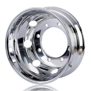 US Stock <b>Truck</b> Wheels 19.5 x 7.5 Forged Aluminum Rims Both-Side Mirror Polished - Product Image 2