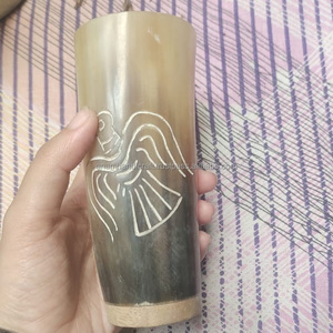 Diseño antiguo cuerno Natural Oso de Cristal corto bebiendo Koi taza exquisito estilo Animal tallado hecho a mano regalos de negocios directos - Product Image 1