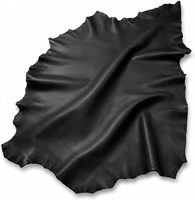Véritable peau de mouton pleine fleur noire pour confection de vêtements