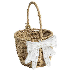 Nuevo diseño para la colección de Pascua: cesta de mimbre con lazo, hecha en Vietnam, con precio de mayoreo. - Product Image 3