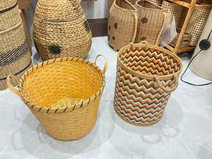 Rectangular Woven Rattan Pantry <b>Storage</b> <b>Basket</b> Kitchen Cabinet Food Organizer Box Decorative Woven Bin Direct - Macy - Product Image 5