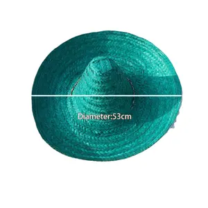 주식 멕시코 밀짚 모자 도매 판매 부품 페스티벌 축하 장식 모자 대량 가격 저렴한 판매