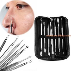 Factory Price 7PCS Pack <b>Blackhead</b> Remover Tool Stainless Steel Pimple Blemish Comedone <b>Extractor</b> Face Care Beauty Tool Set Kit - Product Image 2