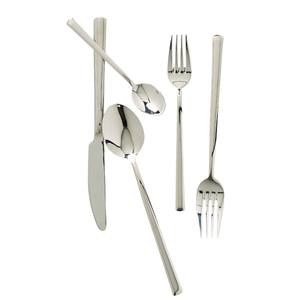 Juego de Cubiertos Modernos de Lujo Sostenibles de Acero Inoxidable en Oro Mate con Mangos Duraderos para el Hogar y Banquetes de Boda - Product Image 6