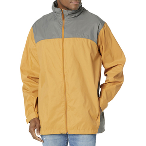 Men's Color Blocked Soft Shell <b>Jacket</b> Water Resistant <b>Zip</b> Fly Stand Collar Regular Fit Outdoor Wear - Product Image 1