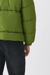 High Demand <b>Men's</b> Olive Green Puffer <b>Jacket</b> Lightweight Hooded Winter Coat Windproof & Insulated <b>Warm</b> Outerwear <b>Men's</b> <b>Jackets</b> - Product Image 3