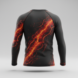 Camiseta de Compresión Unisex de Manga Larga para Artes Marciales, Personalizable por Sublimación, para Entrenamiento de BJJ, MMA, Jiu Jitsu, Sin Gi, Grappling - Product Image 2