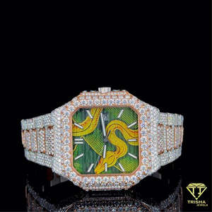 Reloj de Lujo Personalizado para Hombre con Diamantes Cultivados en Laboratorio VVS en Plata de Ley 925 por Trisha Jewels - Product Image 4