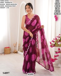 Sari de Diseño Saffron Flame - Product Image 2