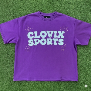 T-shirt vierge surdimensionné Clovix Sports en coton épais, délavé vintage, effet soleil décoloré et vieilli, personnalisable, style streetwear - Product Image 3