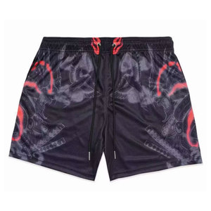 Men's High Street Style <b>Elastic</b> Waist Quick Dry Spandex/Polyester Breathable Camouflage Printed Shorts Wholesale - Product Image 2