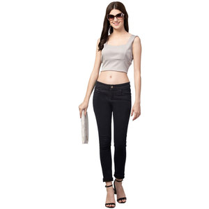 Crop top pour femme, vêtement décontracté, haut court, tissu léger, facile à porter au quotidien, crop top pour femme, coupe confortable, en stock, vente en ligne, meilleur prix - Product Image 4