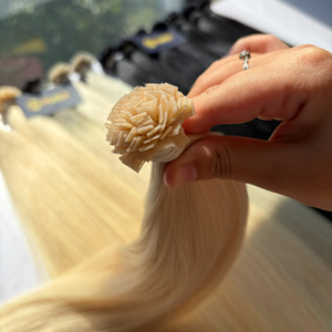 Extensions de cheveux humains vietnamiens à pointe plate, texture lisse, blond/brun/noir, sur mesure, haute qualité, vente en gros - Product Image 5