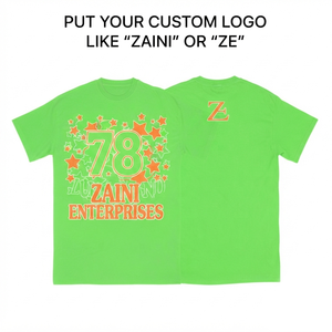 Camiseta Premium para Mujer, 180 GSM, 100% Algodón, Simple, Verde Neón, Suave y Transpirable, con Impresión Personalizada, Impresión Puff, Logotipo OEM ODM - Product Image 1