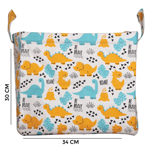 กล่องเก็บของเล่นลายจุดกล่องผ้าใบ (ไดโนเสาร์) - Product Image 6