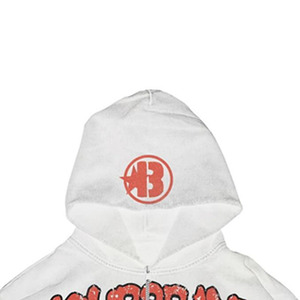 <b>White</b> Regular Fit Zip up Hoodie <b>Men</b> Crop <b>Fleece</b> Streetwear Graphic Printed Distressed 100% Cotton Summer Digital Printing - Product Image 2