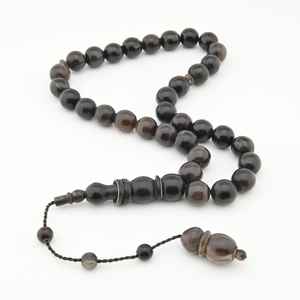 Cuentas de Tasbih de Cuerno de Búfalo Natural Hechas a Mano de Alta Calidad, Diseño Personalizado, Estilo Rústico Islámico - Product Image 3