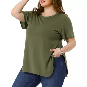 Silk <b>Screen</b> Printing Women High Quality Fashionwear T Shirt for Women Loose Fit Lightweight shirt Breathable Summer Short Sleeve - Product Image 1