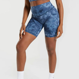 Shorts de sport cargo anti-plis pour femme, en maille douce, taille mi-haute élastique, tissu léger de haute qualité 220g - Product Image 1