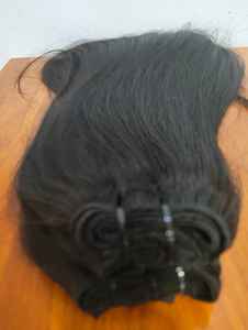 Lot de Cheveux Indiens Remy à Trame Simple, Double Tissage, Cuticules Intactes, Noir Naturel, Texture Lisse - Product Image 2